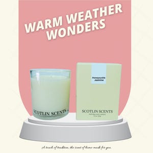Honeysuckle Jasmine Soy Candle  | 7.5  oz