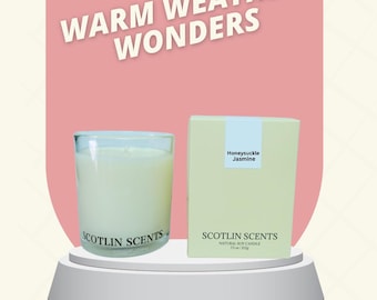 Honeysuckle Jasmine Soy Candle  | 7.5  oz