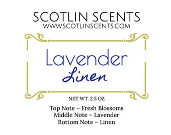 Lino de lavanda / Ceras derretidas con AROMA FUERTE / Ideas para regalos /