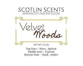 Aterciopelado Maderas / Pastillas de cera aromáticas intensas