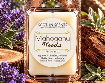 Mahogany  Woods | STRONG SCENTED Wax Melts | Gift Ideas |