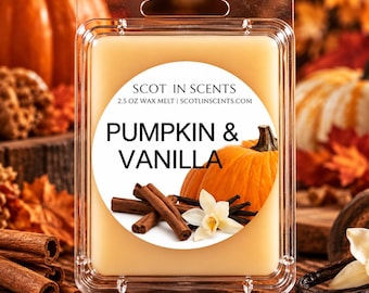 Pumpkin & Vanilla | STRONG SCENTED Wax Melts | Gift Ideas |