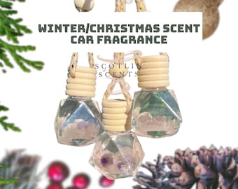 WINTER/CHRISTMAS SCENT Car Diffuser  | Car Fragrance | Car hanging | New Driver | Car Freshies | diamond bottle