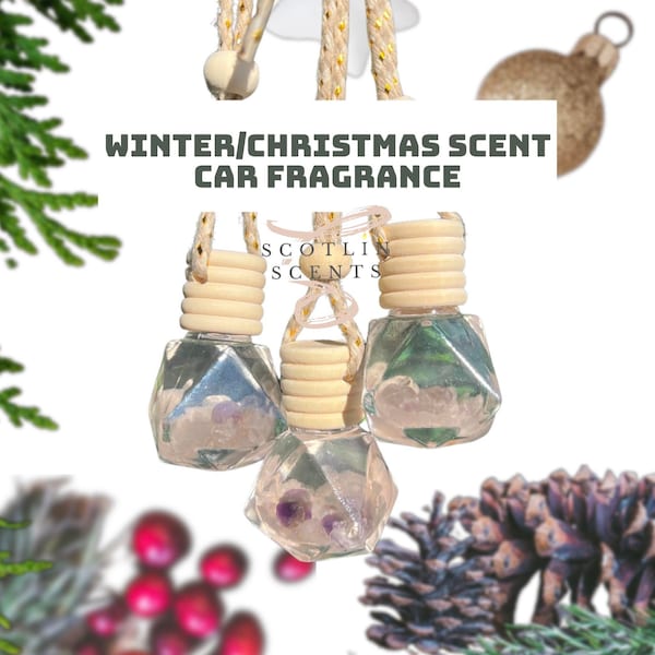 WINTER/CHRISTMAS SCENT Car Diffuser  | Car Fragrance | Car hanging | New Driver | Car Freshies | diamond bottle
