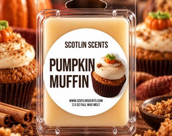 Pumpkin Muffin | STRONG SCENTED Wax Melts | Gift Ideas |