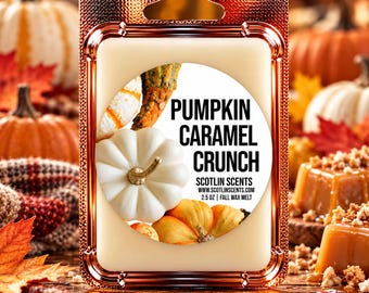 Pumpkin Caramel Crunch | STRONG SCENTED Wax Melts | Gift Ideas |