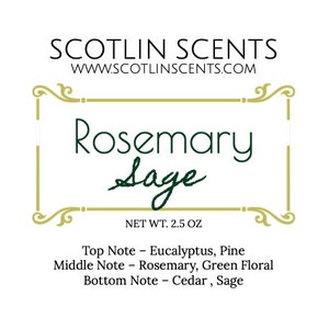 ROSEMARY SAGE HERBAL ARÔME WAX MELTS – Gallery Candle Co