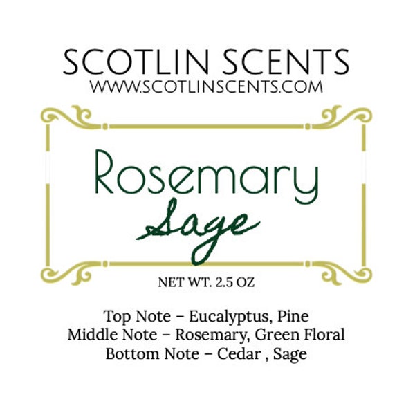 Rosemary Sage | STRONG SCENTED Wax Melts | Gift Ideas |