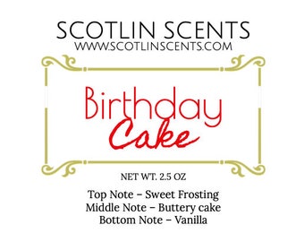 Birthday Cake | STRONG SCENTED Wax Melts | Gift Ideas |