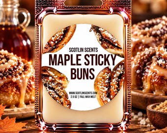 Maple Sticky Bun | STRONG SCENTED Wax Melts | Gift Ideas |