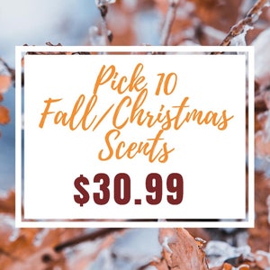 STRONG SCENTED Wax Melts PICK 10| Fall scents | gift ideas | Thanksgiving | Christmas scents