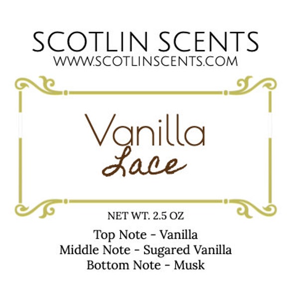 Vanilla Lace (type) | STRONG SCENTED Wax Melts | Gift Ideas |