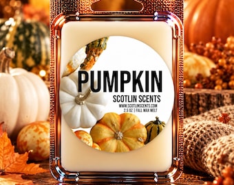 Pumpkin | STRONG SCENTED Wax Melts | Gift Ideas |