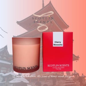 Cherry Blossoms Soy Candle – 7.5 oz Natural Soy Wax