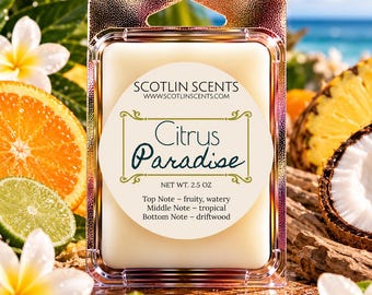 Citrus Paradise | STRONG SCENTED Wax Melts | Gift Ideas |