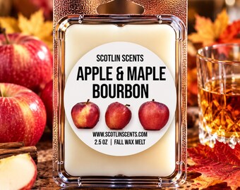 Apple & Maple Bourbon| STRONG SCENTED Wax Melts | Gift Ideas |