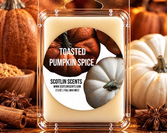 Toasted Pumpkin Spice | STRONG SCENTED Wax Melts | Gift Ideas |