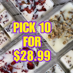 STRONG SCENTED Wax Melts PICK 10 |  Gift Ideas | Spring Scents | summer wax melts