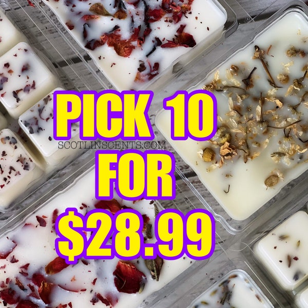 STRONG SCENTED Wax Melts PICK 10 |  Gift Ideas | Spring Scents | summer wax melts