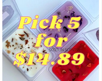 STRONG SCENTED Wax Melts PICK 5 |  Gift | Fall