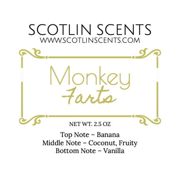 Monkey Farts | STRONG SCENTED Wax Melts | Gift Ideas |
