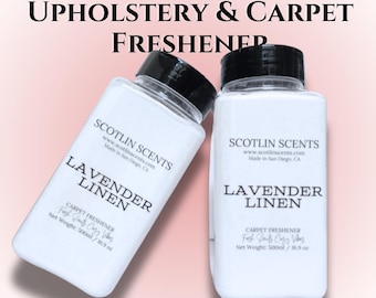 Lavendel linnen bekleding en tapijtverfrisser | Natuurlijke geurverwijderaar | Deodorant voor huis en auto | Scotlin-geuren