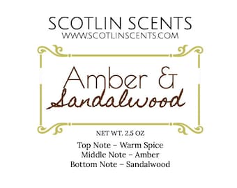 Amber and Sandalwood | STRONG SCENTED Wax Melts | Gift Ideas