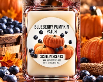 Blueberry Pumpkin Patch | STRONG SCENTED Wax Melts | Gift Ideas |