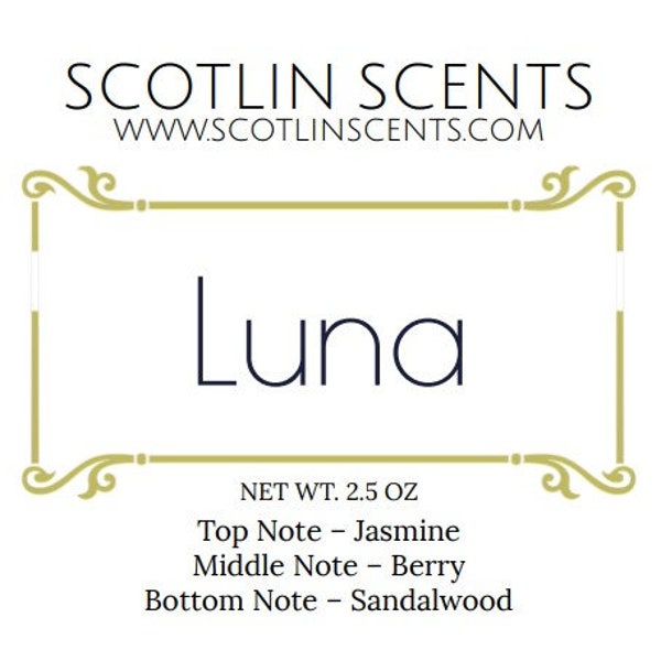 Luna (type) | STRONG SCENTED Wax Melts