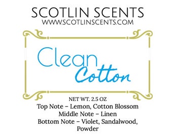Clean Cotton | STRONG SCENTED Wax Melts | Gift Ideas