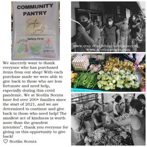 May include: A black and white photo of a community pantry with a sign that reads "Community Pantry Scotlin Scents" and a safety first message. The sign is next to a table full of fresh produce and eggs. The photo also shows people in the background wearing masks and giving out food.