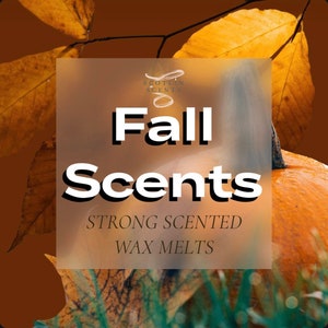 STRONG SCENTED Wax Melts | Fall scents | gift ideas | Thanksgiving | autumn wax melts | autumn scents