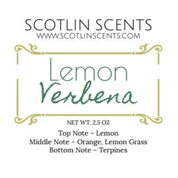 Lemon Verbena | STRONG SCENTED Wax Melts
