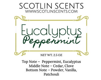 Eucalyptus Peppermint | STRONG SCENTED Wax Melts | Gift Ideas |