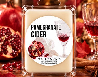 Pomegranate Cider | STRONG SCENTED Wax Melts | Gift Ideas |