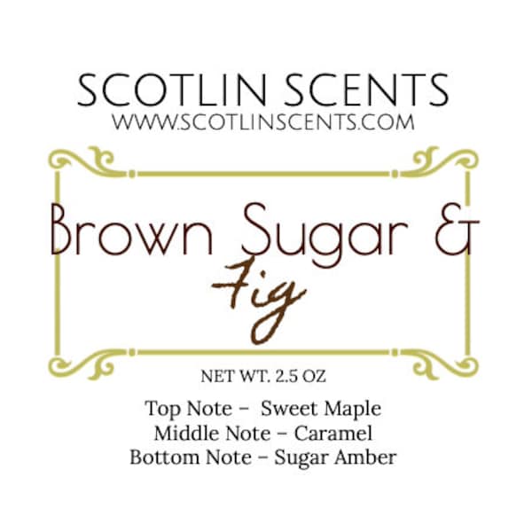 Brown Sugar and Fig (Type)  | STRONG SCENTED Wax Melts | Gift Ideas |