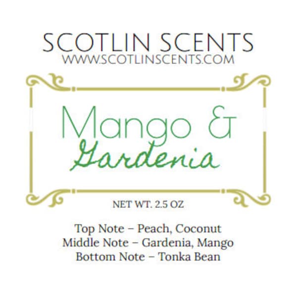 Mango and Gardenia | STRONG SCENTED Wax Melts | gift ideas |   Wax Tarts