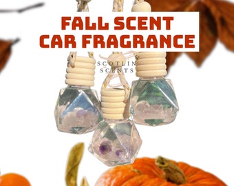 FALL SCENT Difusor de coche / Fragancia de coche / Coche colgante / Nuevo conductor / Car Freshies / botella de diamante