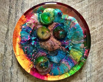 Resin Coaster, Epoxy Resin Coaster, Drink Coaster, Resin Petri, Resin Home Decor