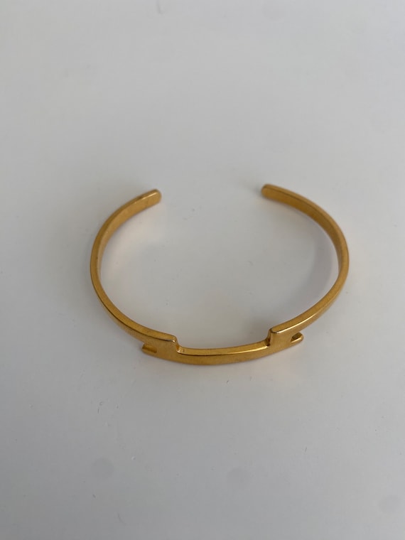 1980s Vintage Greek Goddess Gold Adjudtable Cuff Brac… - Gem