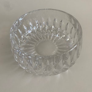 1980er Jahre Original Kristall Schüssel Catchall Konfektteller