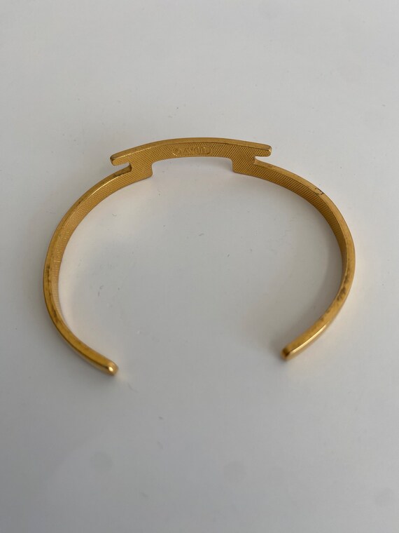 1980s Vintage Greek Goddess Gold Adjudtable Cuff Brac… - Gem