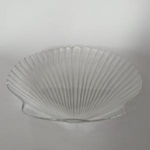 Arcoroc France Sea Shell Shape Platter Clear Glass