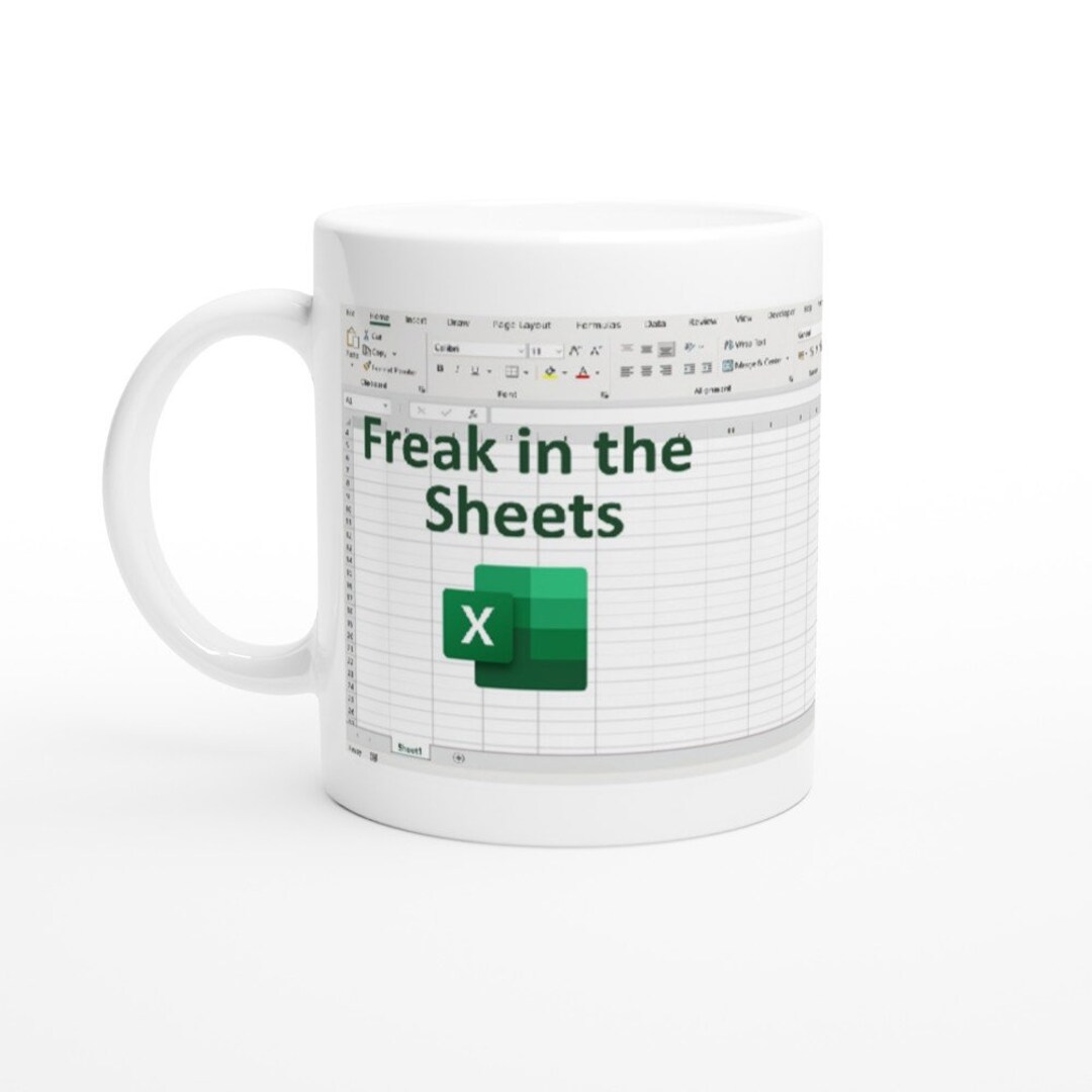 Freak in the Sheets Excel Spreadsheet White 11oz Ceramic Mug Etsy