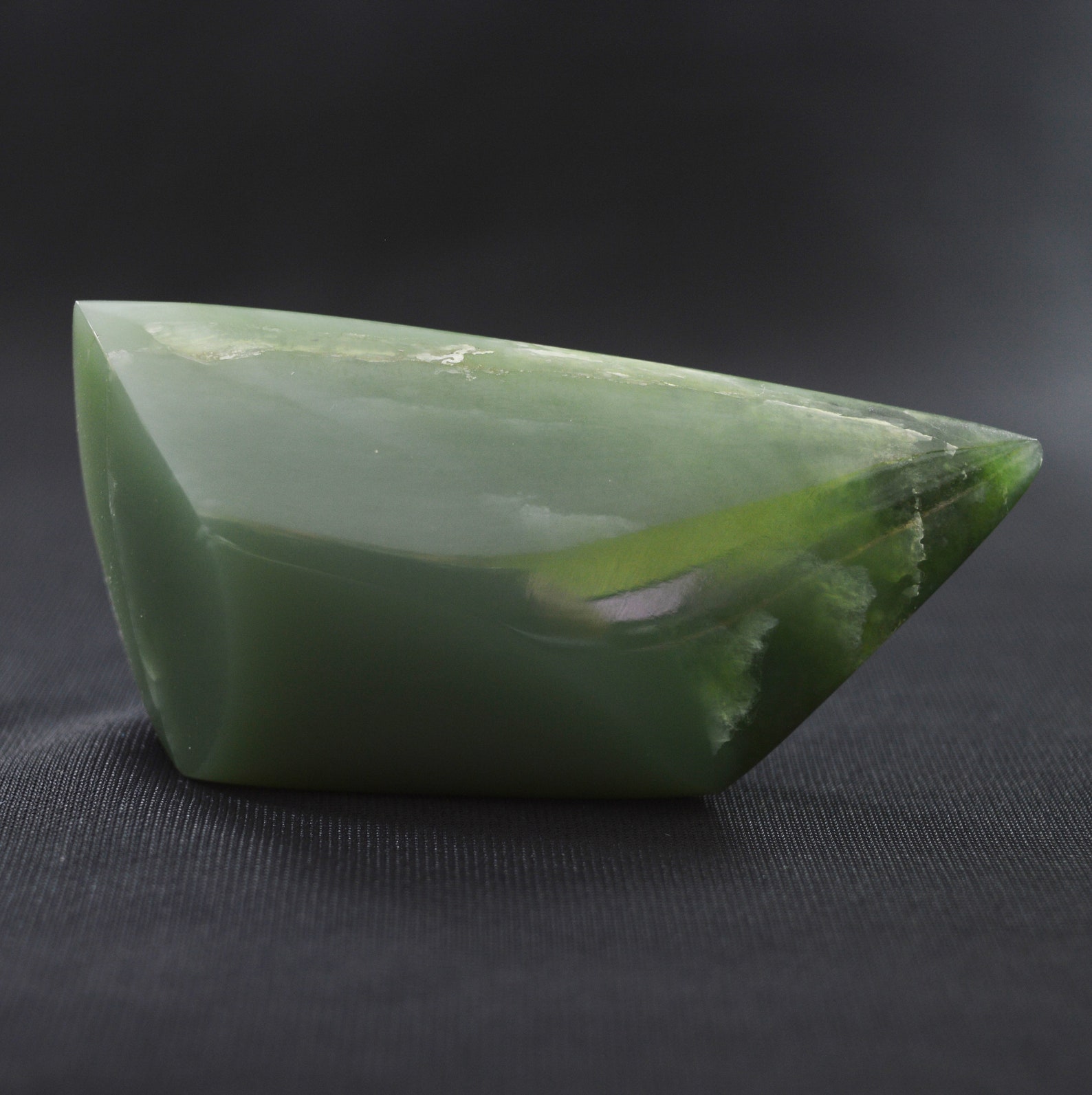 Specimen of grayishgreen jade Etsy