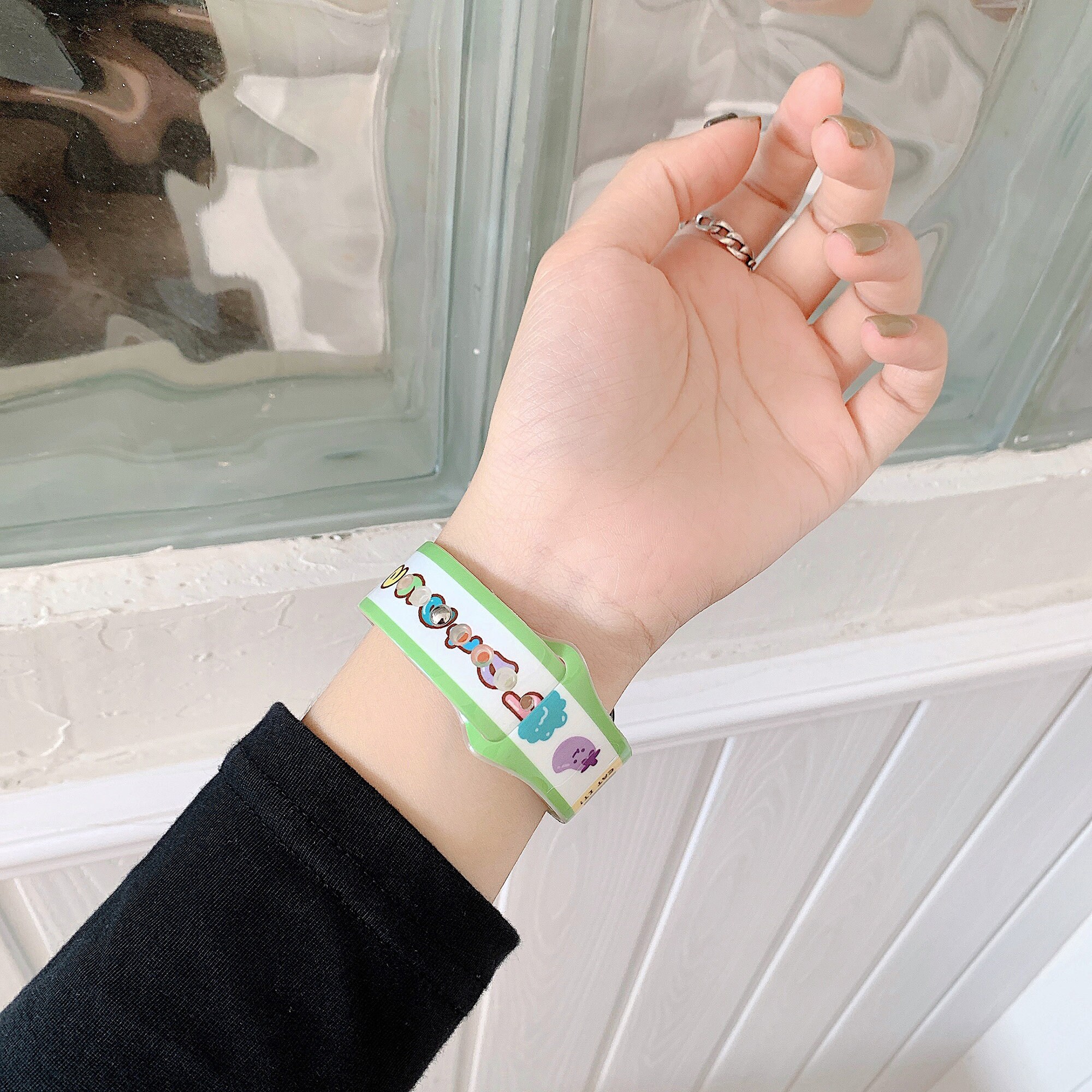 Apple Watch Band Cute Pattern Print Fits Series 1 2 3 Etsy