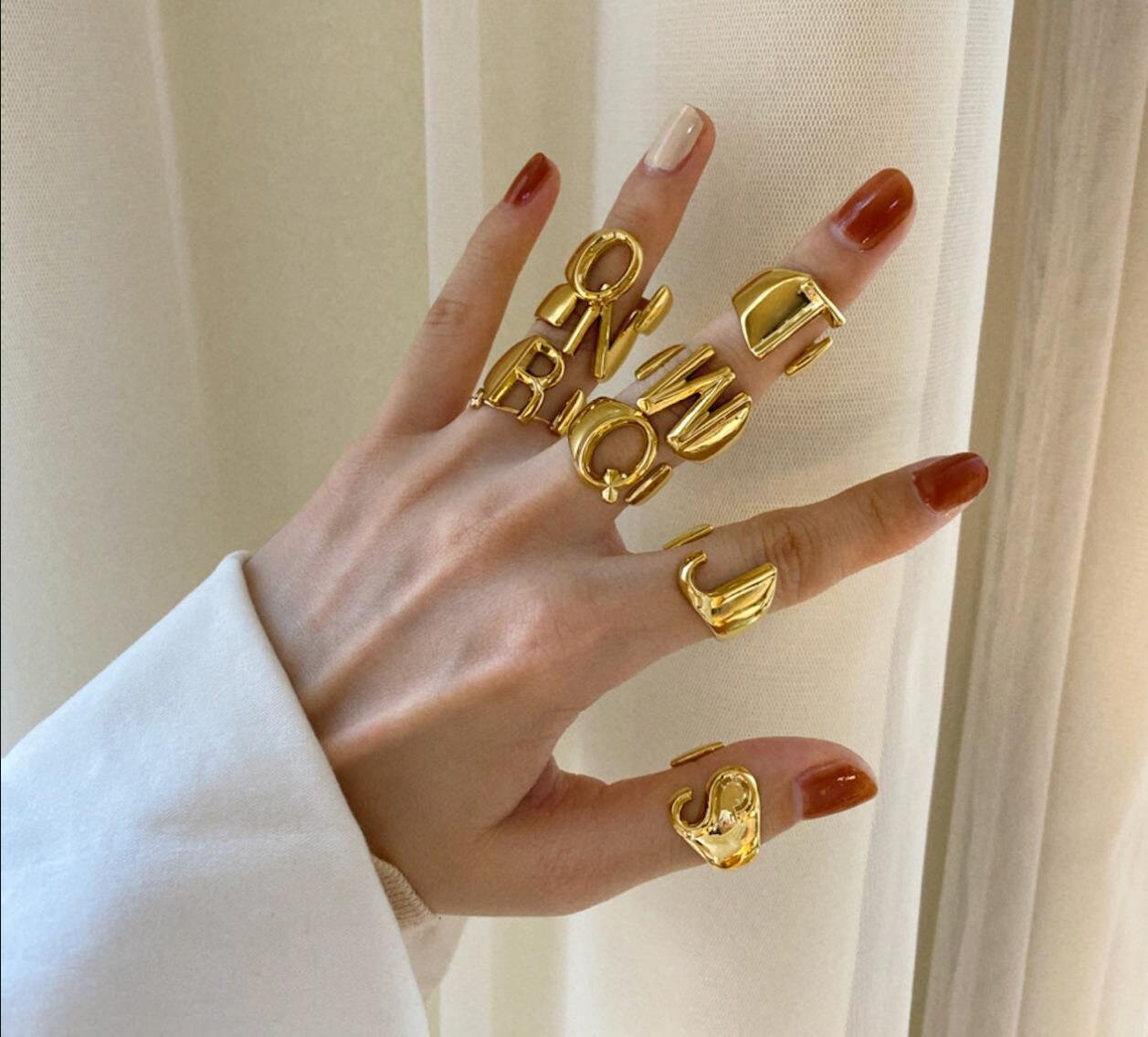 Initial Rings Harry Styles Etsy