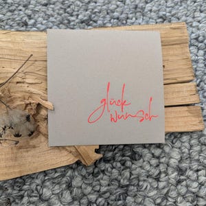 Minimalistische Glückwunschkarte Artikel Nr. 0033