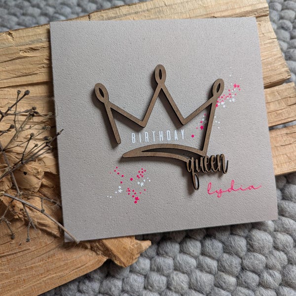 Karte Birthday Queen Artikel Nr. 0037