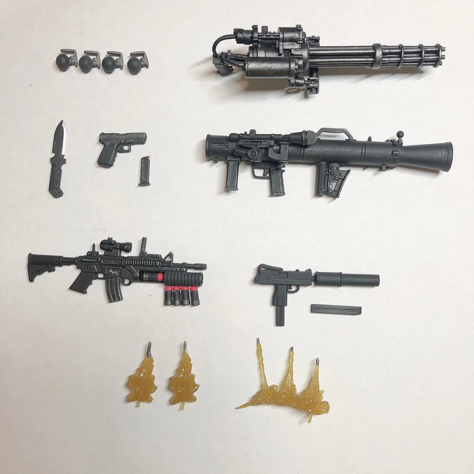 112 Action Figure Weapon Set 2 Etsy